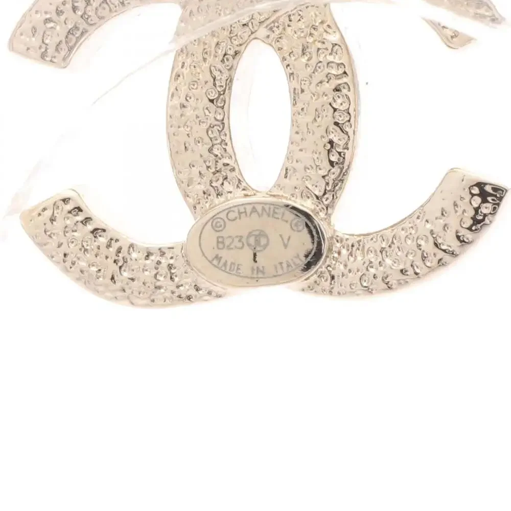 Chanel Cc Logo Flower Earrings Metal #266432C13B